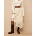 AE High-Waisted Handkerchief Hem Lace Maxi Skirt