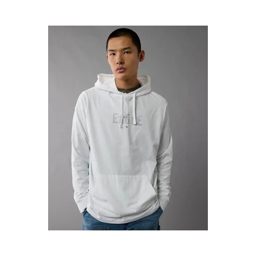 아메리칸이글 AE Long-Sleeve Logo Graphic Hoodie T-Shirt