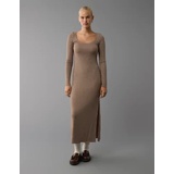 AE Long-Sleeve Plush Maxi Dress