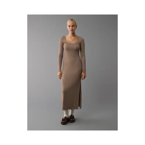 아메리칸이글 AE Long-Sleeve Plush Maxi Dress