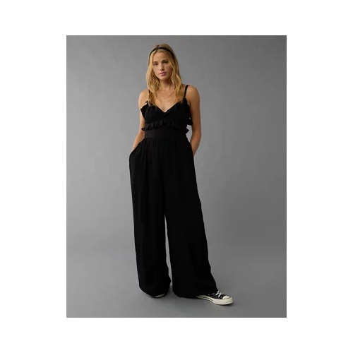 아메리칸이글 AE Ruffle Wide-Leg Jumpsuit