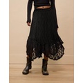 AE High-Waisted Handkerchief Hem Lace Maxi Skirt