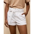 AE Stretch Paper Bag Denim Mom Short