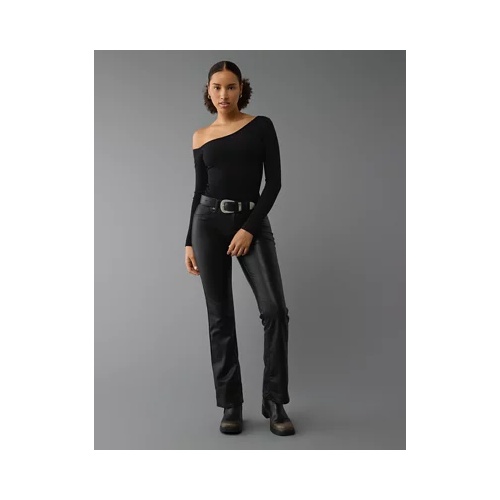 아메리칸이글 AE Stretch Curvy Vegan Leather Classic Bootcut Pant