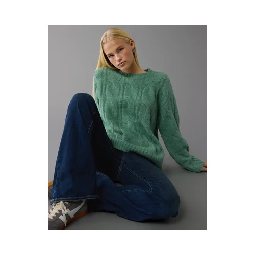 아메리칸이글 AE Whoa So Soft Cable Knit Sweater