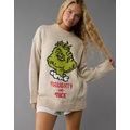 AE Whoa So Soft Oversized Grinch Holiday Sweater