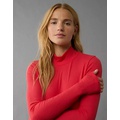 AE Soft & Sexy Mock Neck Long-Sleeve T-Shirt