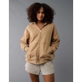 AE Everyday Luxe Oversized Zip-Up Hoodie