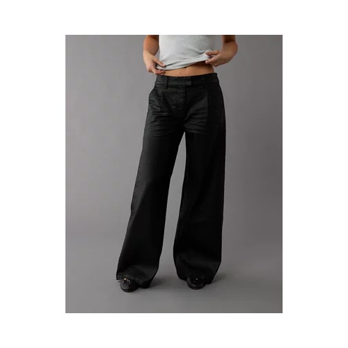 아메리칸이글 AE Stretch High-Waisted Ultra Wide-Leg Coated Trouser Jean