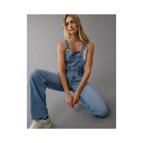 아메리칸이글 AE Stretch Stovepipe Denim Overall