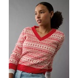 AE Whoa So Soft Shrunken V-Neck Sweater