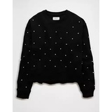 AE Embellished Cropped Crew Neck Sweatshirt