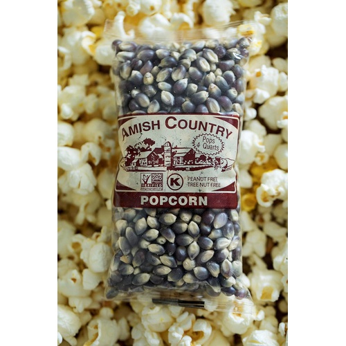  Amish Country Popcorn | 10 (4 Oz Bags) Midnight Blue Kernels | Old Fashioned with Recipe Guide