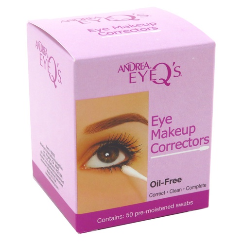  Andrea Eye Qs Eye Make-Up Correctors Swabs 50 Count (2 Pack)