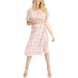 Angel Maternity Maternity & Nursing Floral Wrap Dress