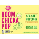 Angie’s BOOMCHICKAPOP Angies BOOMCHICKAPOP Sea Salt Microwave Popcorn, 3.29 oz. Classic Bags 4-Count (Pack of 6)