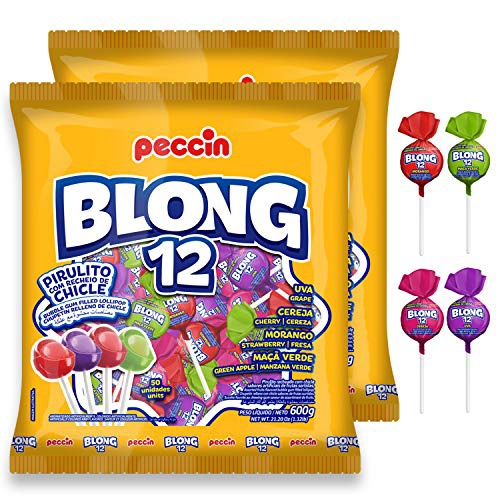  Animania Lollipops Bubble Gum Filled, Hard Candy, Individually Wrapped Suckers For Freshness, Assorted Flavors of Fruit Suckers, Lollies for Kids’ Birthdays, Office, Bank, School, Bulk Pack