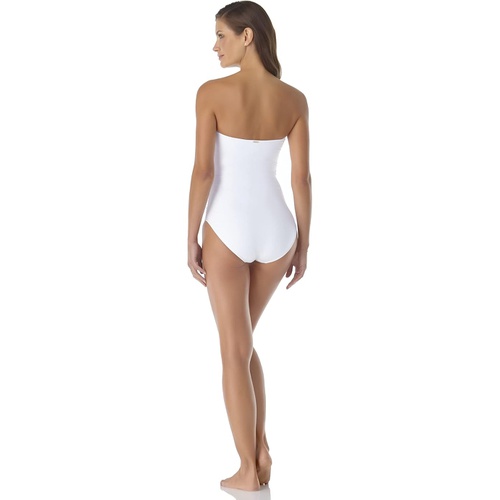  Anne Cole Twist Front Strapless One-Piece