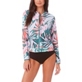 Anne Cole Long sleeve Front Zip Rashguard