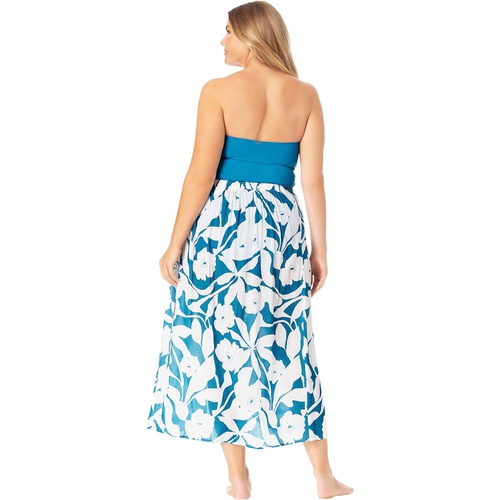  Anne Cole Plus Size Ring Sarong Skirt