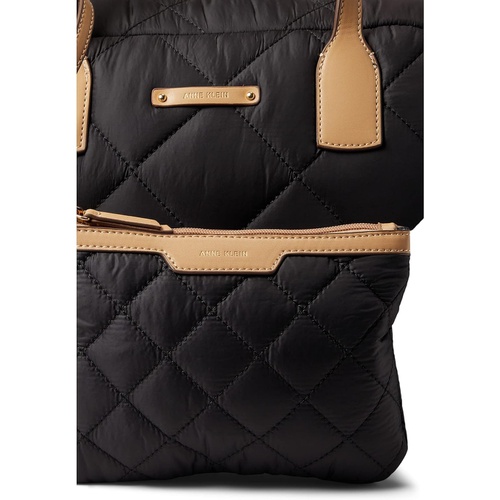 애클라인 Anne Klein Quilted Nylon Weekender