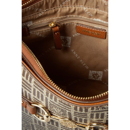 애클라인 Anne Klein Curved Logo Crossbody with Horsebit