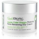 AppleBiotic Apple Cider Vinegar Face Cream ,Hydrating, Redness Relief Face Moisturizer Lotion For Dry, Oily, Sensitive Skin, Natural Green Tea, Chamomile, Raw ACV Anti-Aging Probio