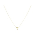 Argento Vivo Mini Bar Star CZ Drop Necklace