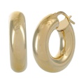 Argento Vivo Small Chunk Click Top Hoop Earrings