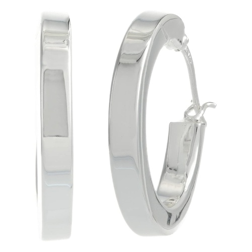  Argento Vivo Click Top Tube Hoop Earrings