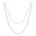 Argento Vivo Double Row Chain Necklace with Twist