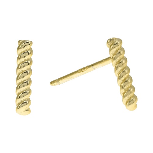  Argento Vivo Twist Bar Post Earrings