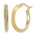 Argento Vivo Curved Click Top Hoop Earrings
