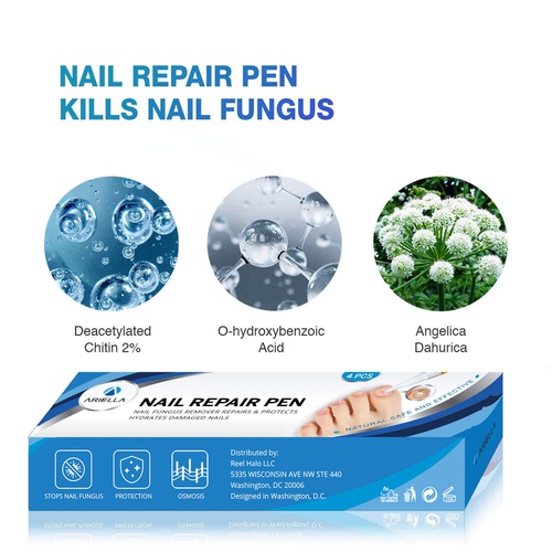  Ariella Nail Fungus Treatment for Toenail and Fingernail, Maximum Strength Antifungal Nail Treatment Hydrates, Renews Yellow, Cracked and Split Nails