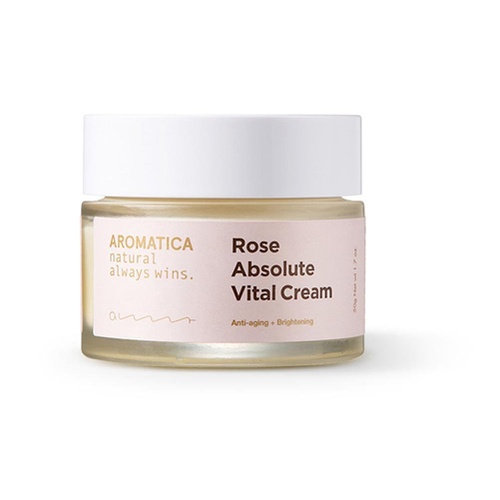  Aromatica Rose Absolute Vital Cream, Organic and Natural Cream,EWG Verified,VEGAN Verified,2018 New Verson