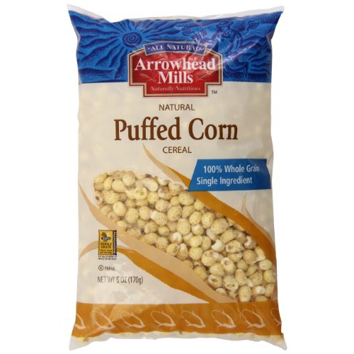  Arrowhead Mills Cereal, Puffed Corn, 6 Ounce