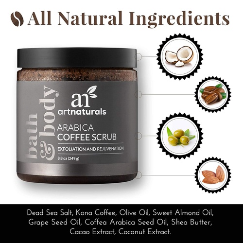  Artnaturals Arabica Coffee Body Scrub (20 Oz / 567g)