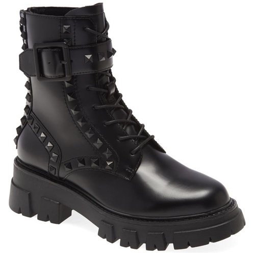 아쉬 Ash Lewis Stud Combat Boot_BLACK STUDDED LEATHER