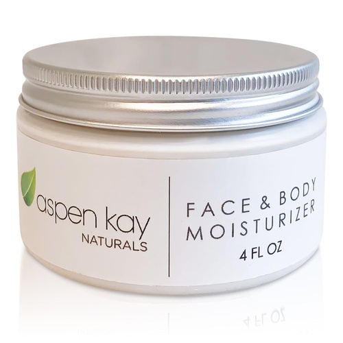  Face and Body Moisturizer, All Natural, Unscented Moisturizer for Sensitive Skin. (4. OZ) Chemical Free Moisturizer, By Aspen Kay Naturals