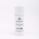 Auctiv Organic Face Sunscreen with SPF 30 for All Skin Types, Vanilla, 0.75 Ounce