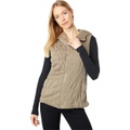 Avec Les Filles Quilted Knit Membrane Hooded Vest