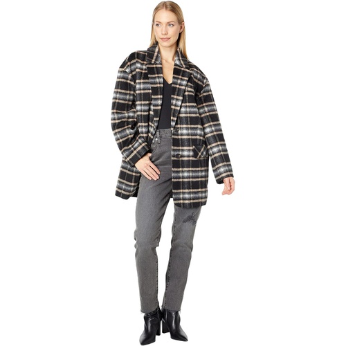  Avec Les Filles Oversized Plaid Blazer Coat