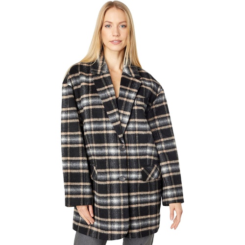  Avec Les Filles Oversized Plaid Blazer Coat