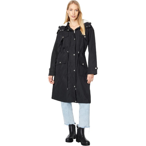  Avec Les Filles Oversized Rain Parka wu002F Sherpa