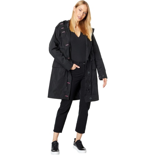  Avec Les Filles Hooded Utility Rain Anorak Jacket