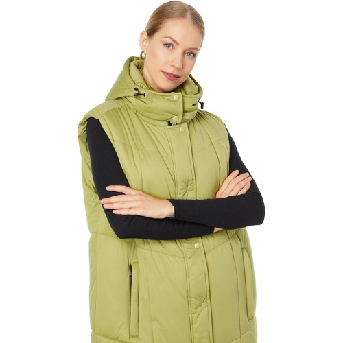  Avec Les Filles Hooded Maxi Puffer Vest