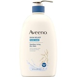 Aveeno Skin Relief Fragrance-Free Body Wash with Oat to Soothe Dry Itchy Skin, Gentle, Soap-Free & Dye-Free for Sensitive Skin, 33 Fl Oz