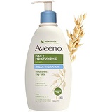 Aveeno Sheer Hydration Daily Moisturizing Lotion for Dry Skin with Soothing Oat, Lightweight, Fast-Absorbing & Fragrance-Free Intense Body Moisturizer, 12 fl. oz