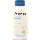 Aveeno Skin Relief Body Wash with Chamomile Scent & Soothing Oat, Gentle Soap-Free Body Cleanser for Dry, Itchy & Sensitive Skin, Dye-Free & Allergy-Tested, 12 fl. oz