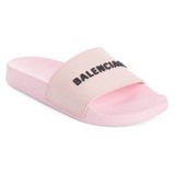 Balenciaga Logo Sport Slide_LIGHT PINK/ BLACK